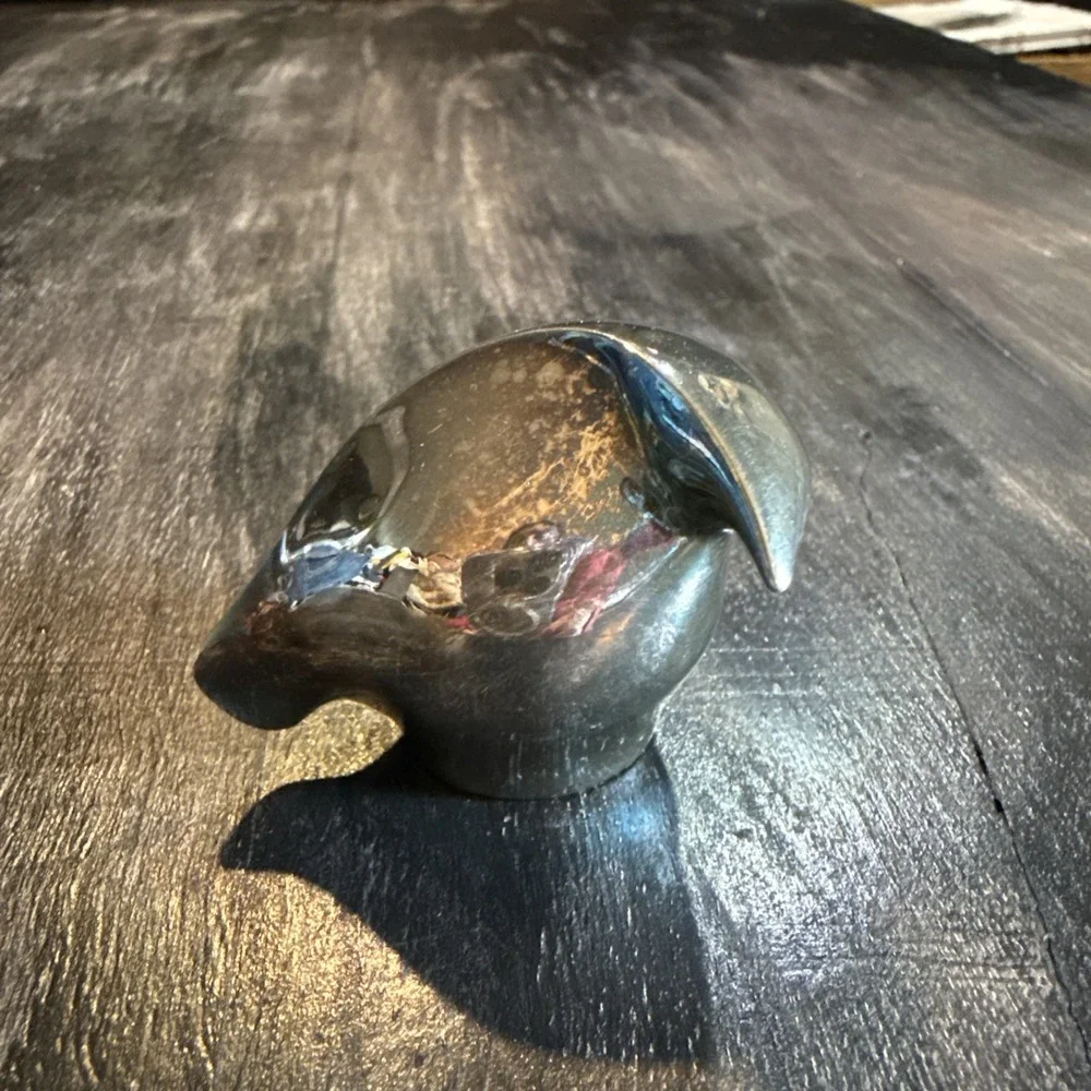 VINTAGE DANSK DESIGNS Bird FIGURINE Silver JAPAN Paperweight Collectible